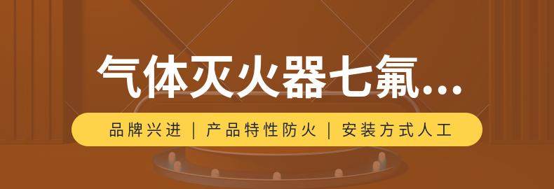 气体灭火器 七氟丙烷药剂厂家 型号100L120L150L 兴进消防